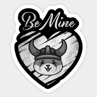 Valentine Be Mine Floki Inu Coin To The Moon Floki Army Crypto Token Cryptocurrency Blockchain Wallet Birthday Gift For Men Women Kids Sticker